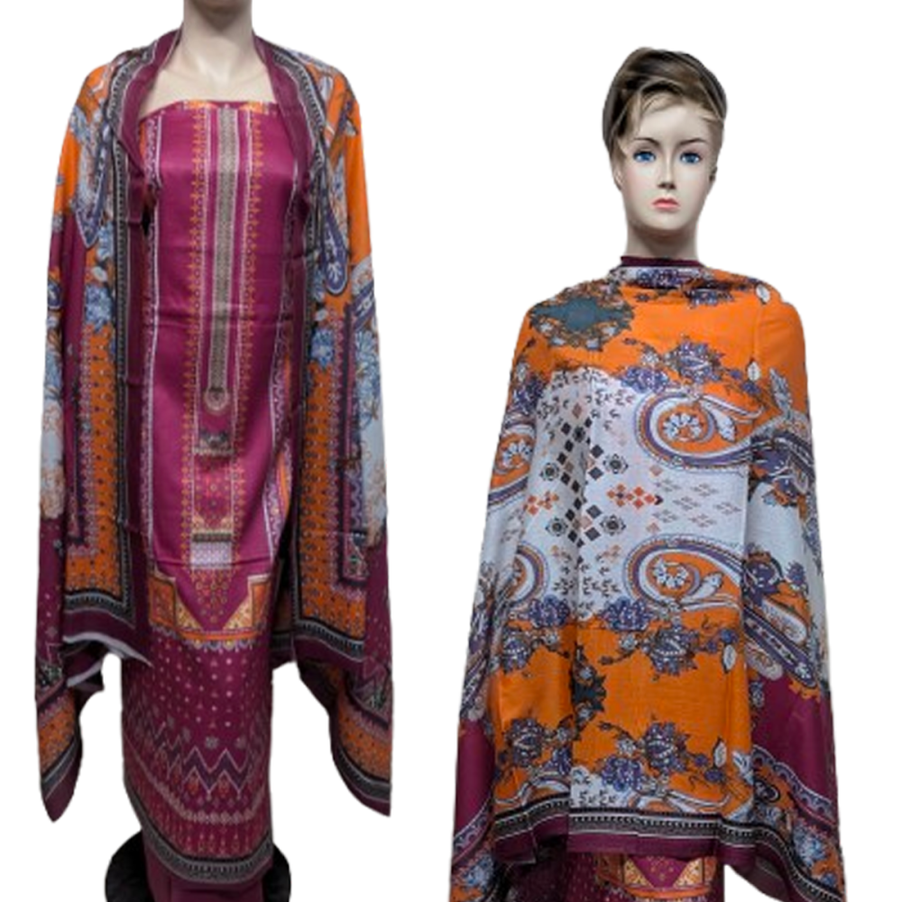 Premium Cotton Digital Print Standard Surovi -3 piece